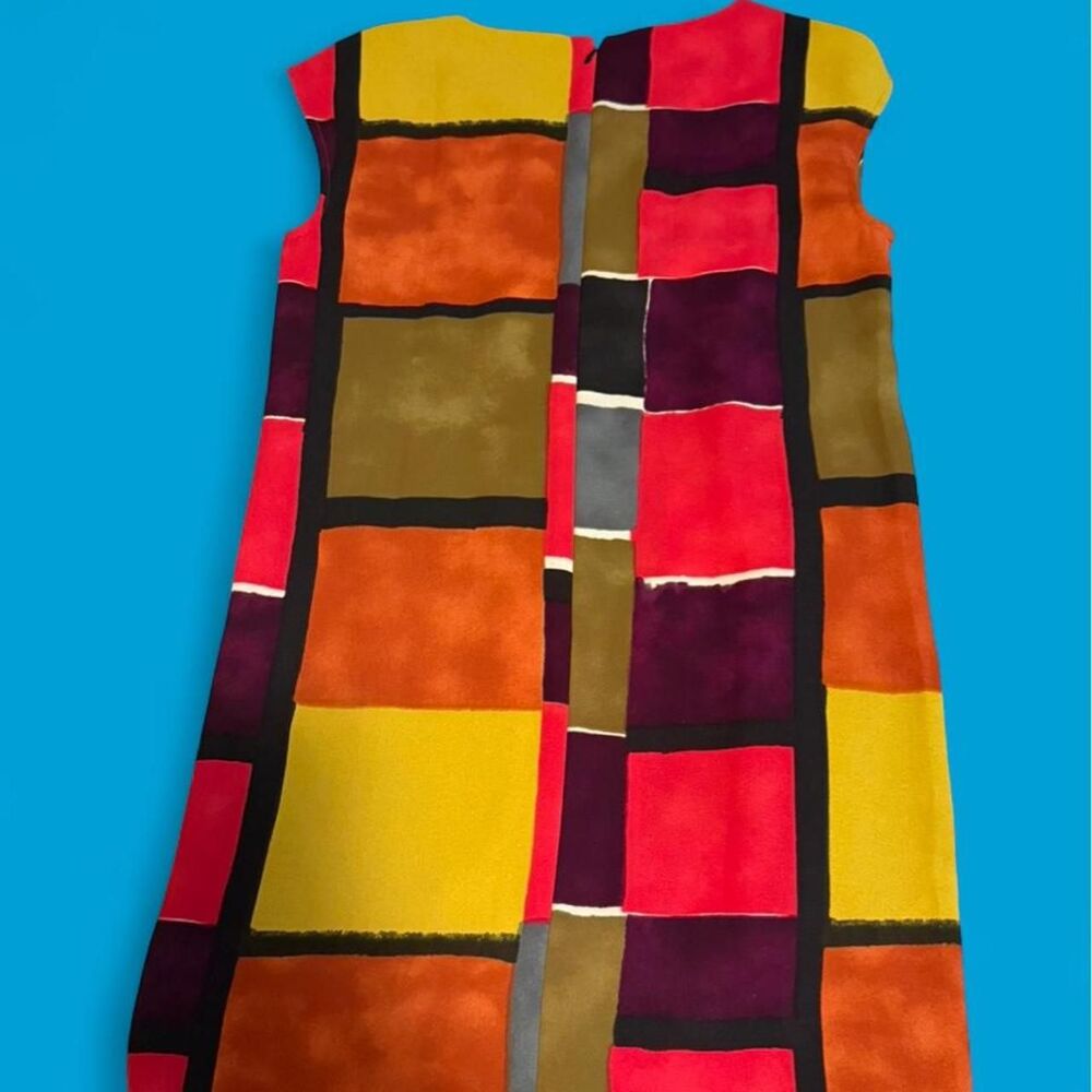 LOFT Geometric Colorblock Windowpane Shift Mini - Picture 2 of 6